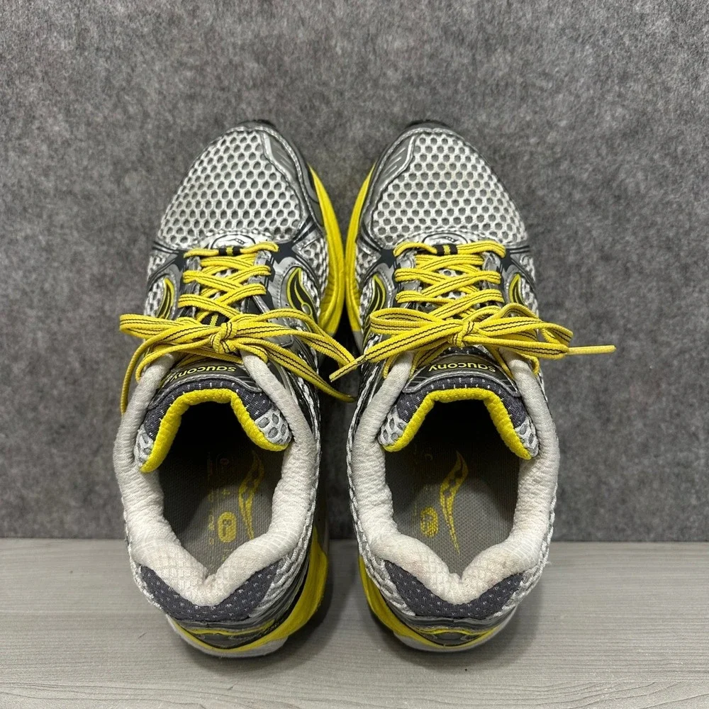 Saucony ProGrid Guide 5 Womens Running Shoes Silver‎ Yellow 10140-5 Size 8.5
